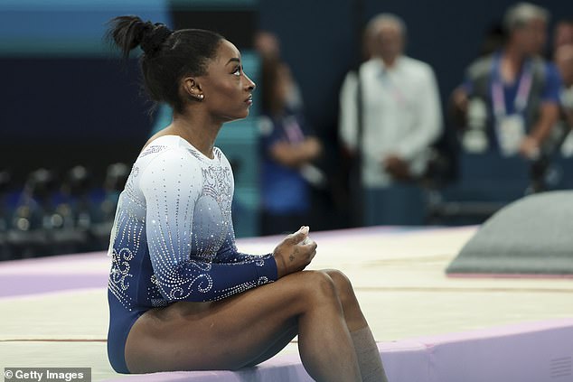 Biles won silver in the women's floor exercise final, after already winning three gold medals