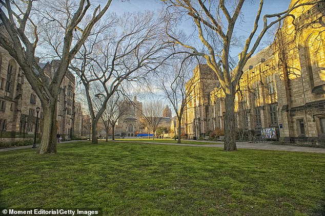 Khan, born in Afghanistan, filed a lawsuit against Yale (pictured) after accusing the university of denying him an education