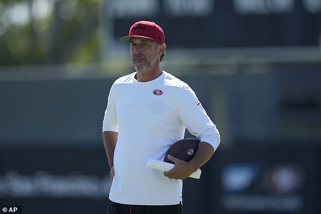 Coach Kyle Shanahan doesn't seem too concerned about his star player's contractual situation