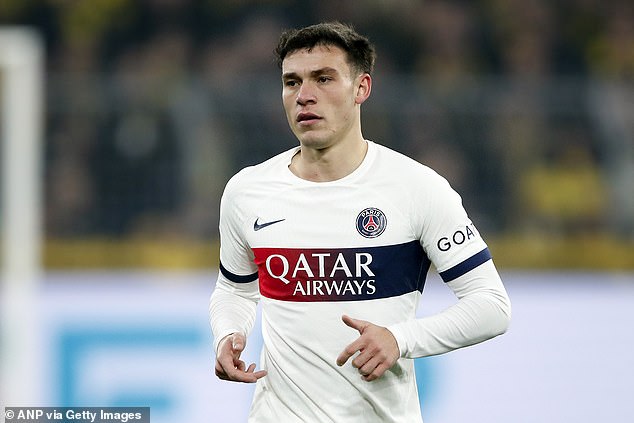 United appear unwilling to accept PSG's £51m asking price for midfielder Manuel Ugarte (pictured)