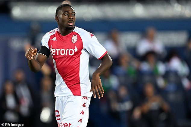 Youssouf Fofana (pictured) has been a regular at the heart of Monaco's midfield since joining the club in 2020.