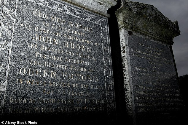 The grave of Queen Victoria's loyal servant John Brown at Crathie Kirkyard near Balmoral