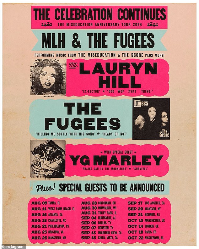 On Tuesday, August 6, ticket holders hoping to see the 49-year-old R&B singer and iconic hip-hop trio The Fugees received a letter saying they would be getting their money back