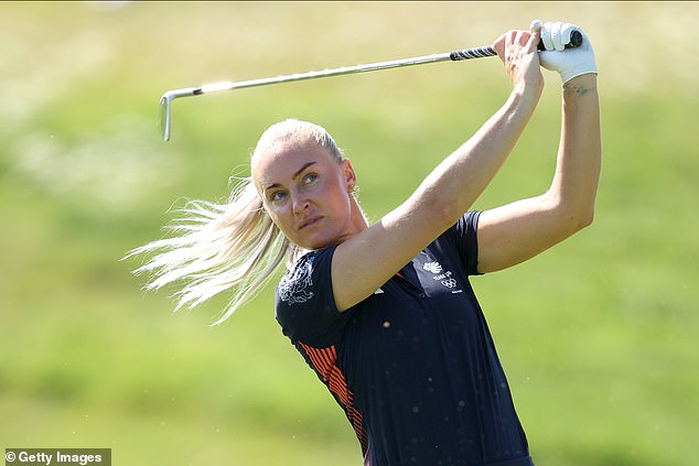 Golfer Charley Hull (pictured) will tee off today in the women's golf tournament at Le Golf National