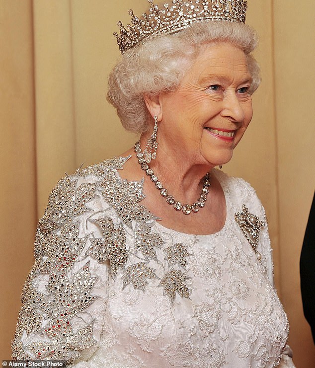 The Queen wore the Collet diamond necklace when she visited the Royal York Hotel in Toronto, Canada, in 2010 for a dinner hosted in her honour by the Canadian government