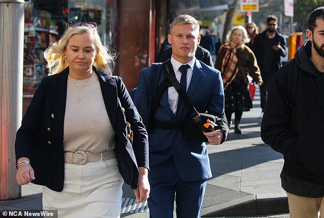 The 23-year-old rugby player denies a series of sex offences in NSW court