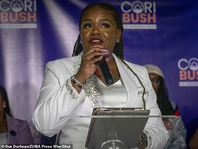 Bush thanks her supporters after her Democratic primary loss to St. Louis Prosecuting Attorney Wesley Bell. Bush is the first African-American woman to serve in the U.S. House of Representatives from Missouri