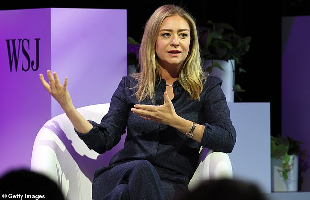 Swiped tells the story of Whitney Wolfe Herd, 35, (pictured) who was forced to leave the world's most popular dating app, Tinder, after she was sexually harassed by a coworker