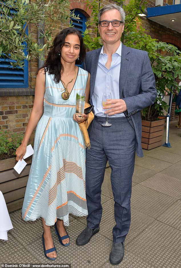 This comes amid claims she is in a relationship with German private equity financier Olivier Haarmann, pictured in 2016 with his ex-wife Mala Goankar