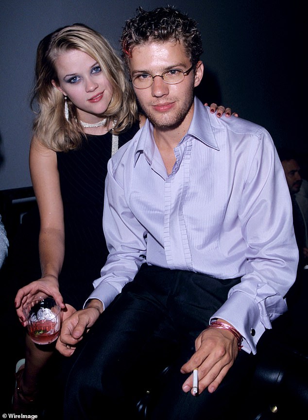 Reese and Ryan Phillippe married in 1999, just three months after the release of their teen drama Cruel Intentions; pictured in August 1998