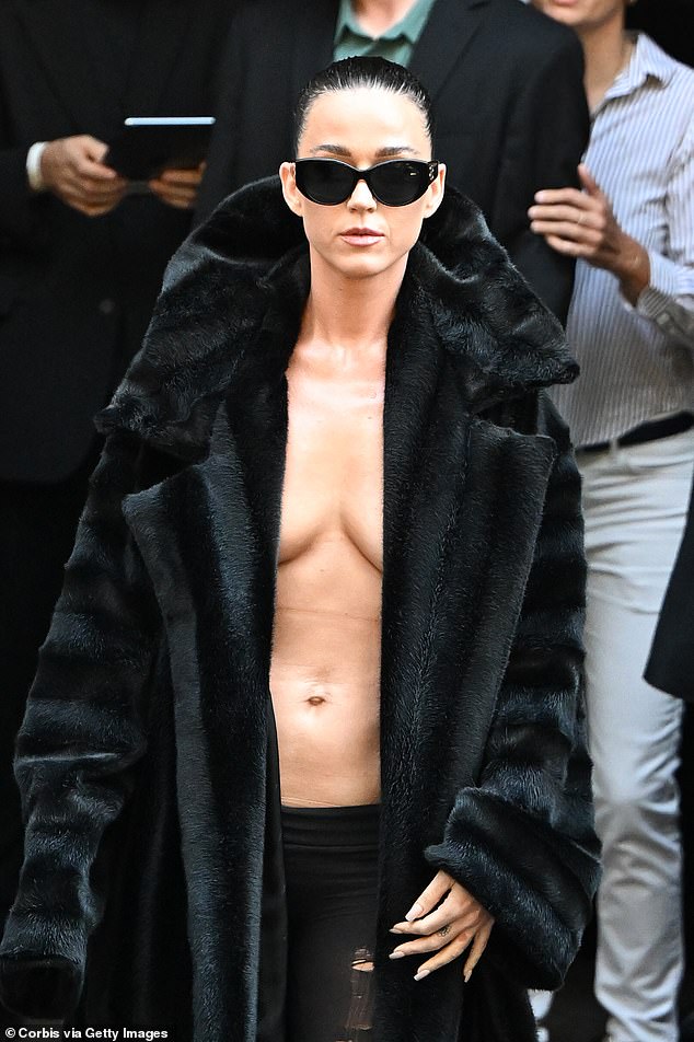 The signs were ominous when she attended Balenciaga's latest couture show in Paris in June, bare-chested in an unzipped fur jacket and nothing else.