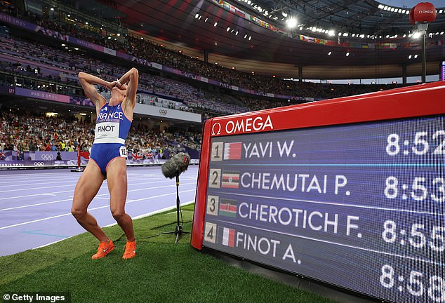 Finot broke the European record in the 3,000m steeplechase on Tuesday by finishing fourth