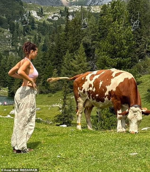 Just hours later, Anna shared a photo of herself enjoying the mountain scenery in Bavaria, Germany, confirming she wasn't even in Italy anymore