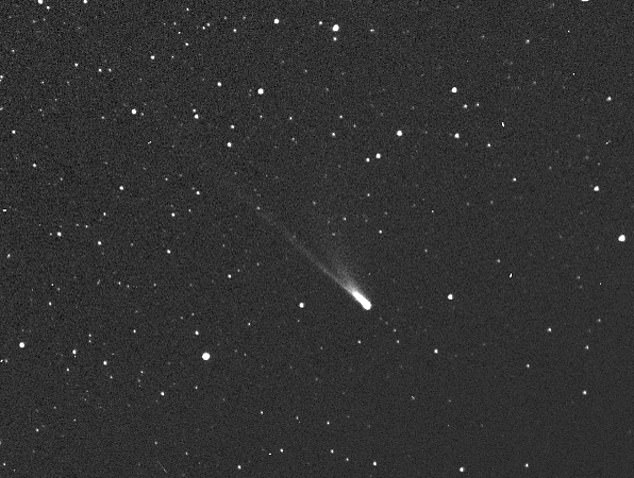 Comets send out trails of dust and debris as they streak across the sky. The debris trail of the Swift Tuttle comet is what causes the Perseid meteor shower.