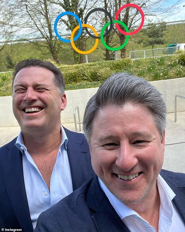 Nine Entertainment CEO Mike Sneesby in Paris with Today show star Karl Stefanovic