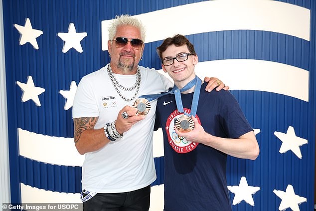 The 25-year-old 'horse man' even got to pose for a photo with celebrity chef Guy Fieri