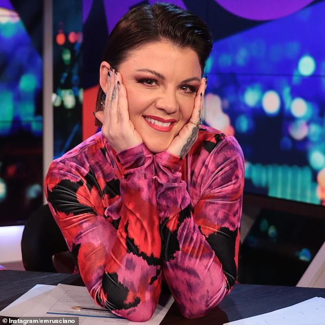 She is best known to the Australian mainstream audience for her glossy, slicked back raven-black locks and her colourful and bold sense of style (pictured)