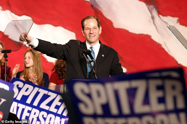 The 'madam' also went to prison in 2008 for promoting prostitution, when she became embroiled in a scandal that brought down then-New York Governor Eliot Spitzer (pictured)