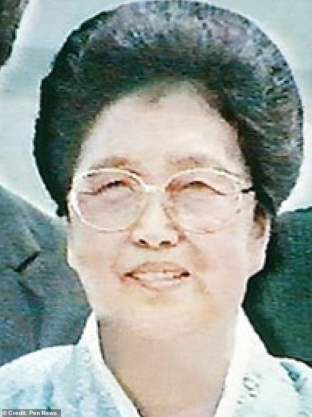 Kim Song-ae (pictured) was the new wife of Kim Jong-un's grandfather after his grandmother died