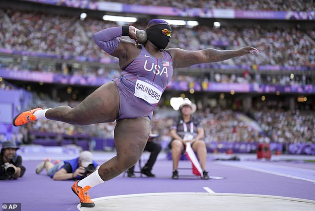 Saunders explained that wearing the mask helps with concentration because other athletes can't intervene by talking