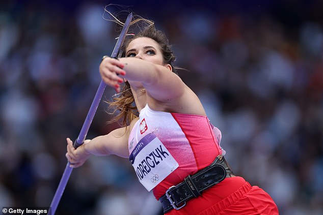 Today Maria competed in the women's javelin in Paris, where she qualified in Group B with an impressive throw of 65.52m