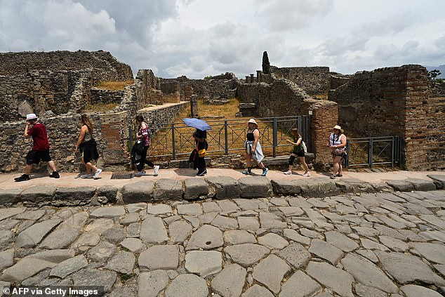 The 37-year-old tourist is likely to be asked to pay for repairs to the ancient site after apologising for etching his initials into the House of the Vestal Virgins