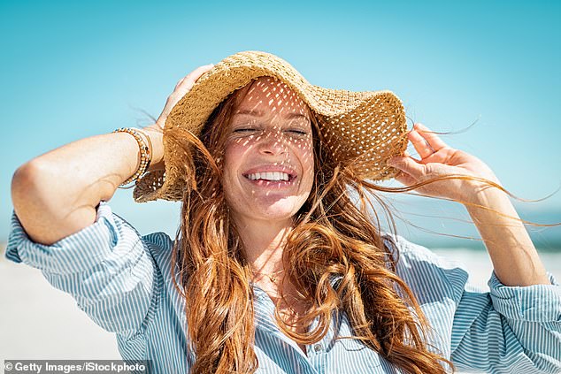 Give your hair a chance to recover from sun exposure by wearing a hat to protect it