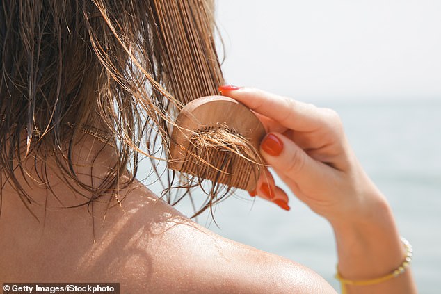 Brushing too hard can damage your hair follicles, so try to be gentle