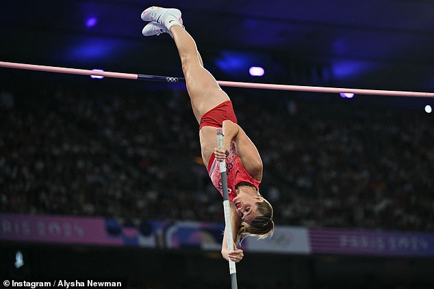 She delivered an exceptional performance on Tuesday by jumping 4.85 meters to finish third in the women's pole vault final.