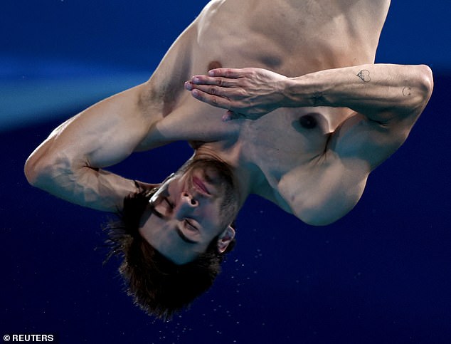 Bouyer finished eighth with a score of 395.70, behind China's Siyi Xie and Zongyuan Wang who took gold and silver and Mexico's Osmar Olvera Ibarra who took bronze