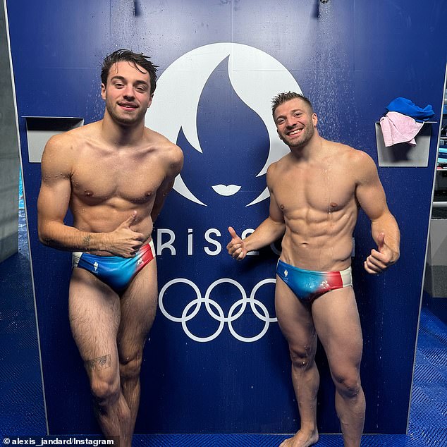 French diver Jules Bouyer (left) has attracted a lot of attention among Olympic fans