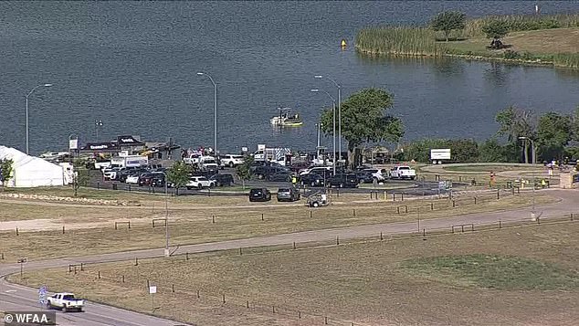 The livestreams were stopped when organizers canceled the swim meet. A woman who was livestreaming told viewers that it 