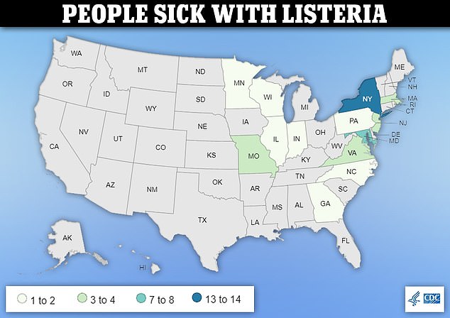 The CDC began tracking listeriosis cases in May when officials determined that 16 of the 18 people who tested positive for the bacteria had eaten the now-recalled deli meats