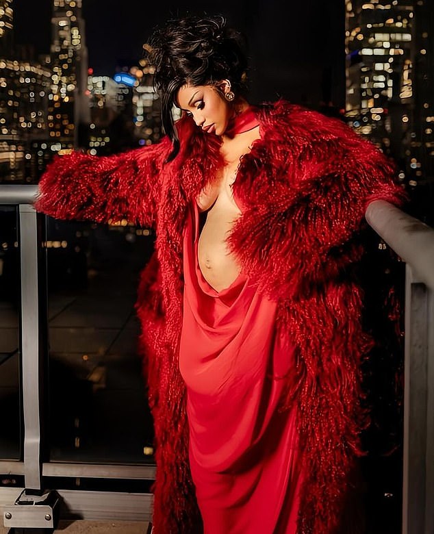 The Invasion of Privacy artist announced her third pregnancy on Instagram last week with some gorgeous maternity photos in a red dress