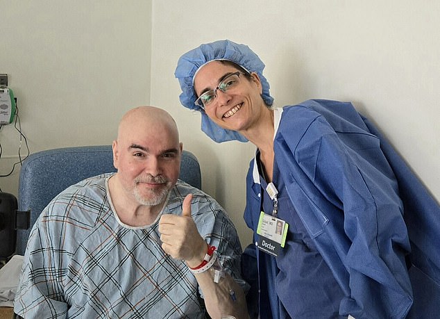 Mr. Cerami and Dr. Gilad after the 'miracle' operation