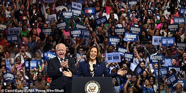 Vice President Kamala Harris met with her new running mate Governor Tim Walz in Philadelphia, Pennsylvania on Tuesday