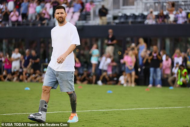 Messi has been struggling with an ankle injury and has not played since the Copa America final on July 14.