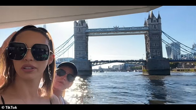 They ended their trip with a relaxing boat trip on the Thames, which took them under the iconic Tower Bridge