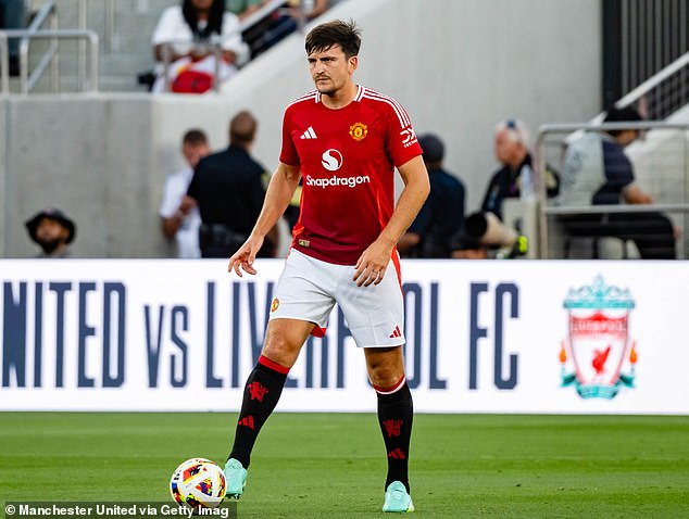 Harry Maguire played limited minutes during United's pre-season tour, playing one half against both Real Betis and Arsenal