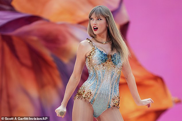 Taylor Swift canceled all three concerts in Vienna after two suspects were arrested for plotting a terrorist attack on her shows - Swift is pictured performing in London in June