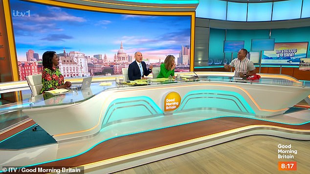 The regular presenter later apologised for his microphone being unplugged, but Kate Garraway couldn't resist teasing him about the blunder