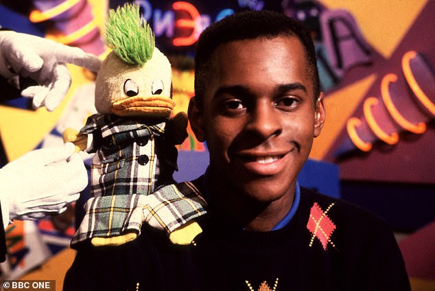 Andi cut his teeth in children's television, starting with an appearance on the BBC's iconic Broom Cupboard in 1989 (pictured in 2000)