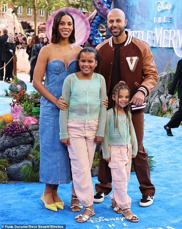 Rochelle and her husband, JLS lead singer Marvin Humes, have three children: Alaia-Mai, 10, Valentina, six, and Blake, three (photo May 15, 2023)