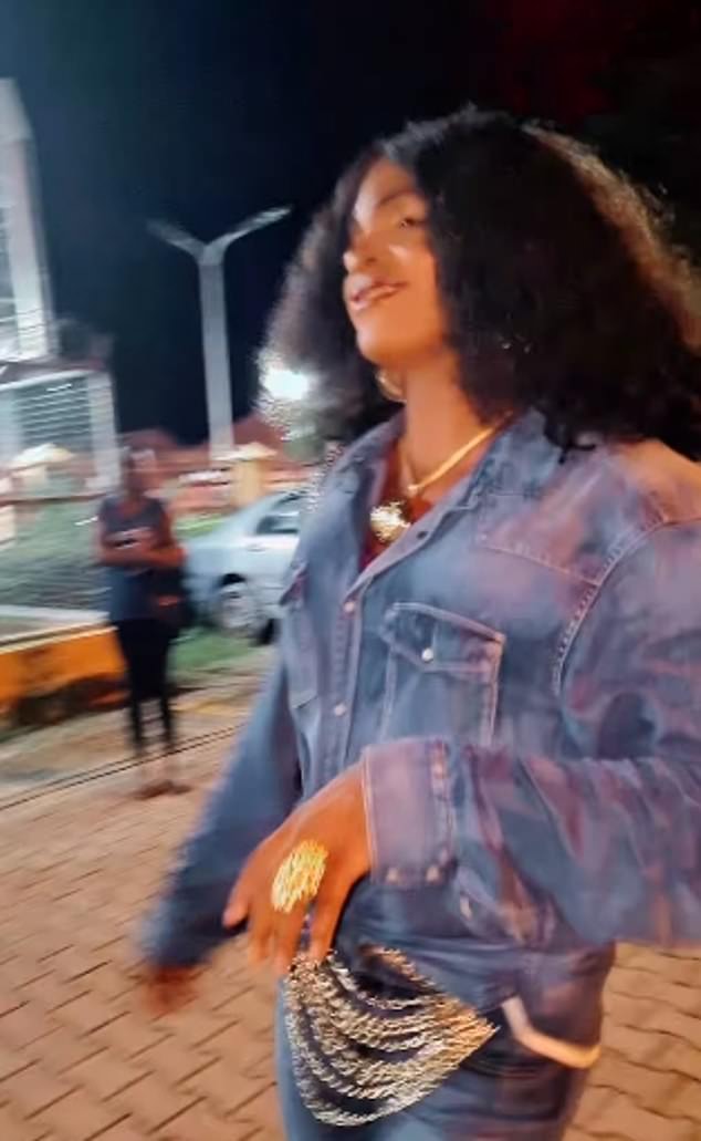 Abuja Area Mama described herself on her TikTok profile as 'the number one Abuja cross-dresser and queen of the streets'