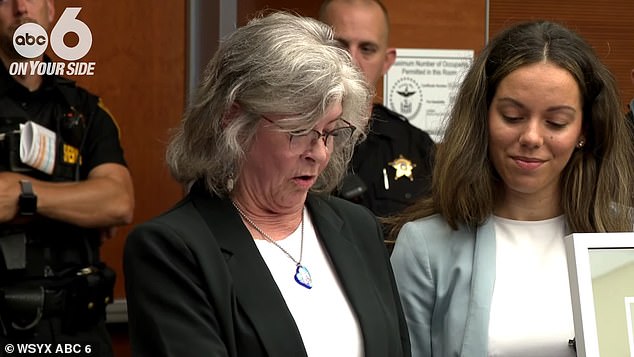 Hiott's mother Jamie Hiott told the court of the deep devastation her family has suffered since her daughter's murder on August 29, 2023