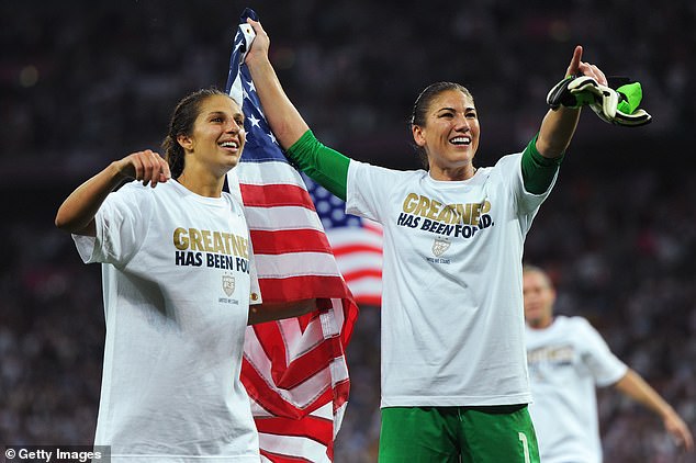 Hayes was present with her father when the US last won gold in London in 2012