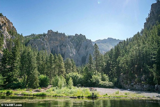 Houchins disappeared after driving to Cameron Bridge Fishing Access on the Gallatin River (pictured) following a family dispute