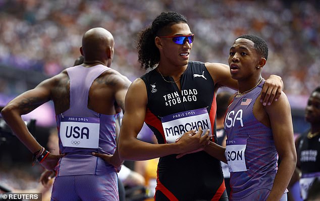 He was embraced by some of his competitors after the match, including Trinidad & Tobago's Jaden Marchan