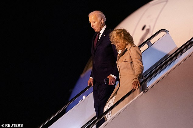 President Joe Biden spends the weekend in Delaware while Harris campaigns in the West