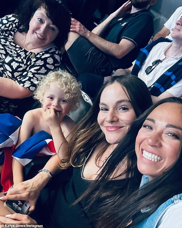 She posted a series of photos, including selfies with Adam, along with her best friend and fellow Olympian Aimee Fuller and a group photo with Holly, George and Adam's mother Caroline